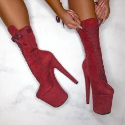 Hella Heels High BabyDoll 8inch Boots - Dark Red -Pole Dance Clothing & Shoes Shop 20 05 13HighBabydolls 71 900x ce452804 0105 497b ab58 66f99171936e