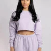 CXIX Oversized Cropped Jumper - Lilac