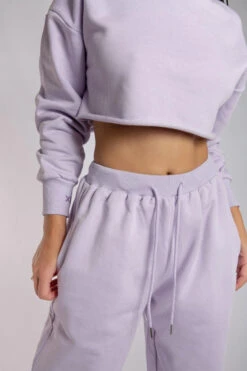 CXIX Oversized Cropped Jumper - Lilac -Pole Dance Clothing & Shoes Shop 20 08 20CreaturesofXIXEcom 79