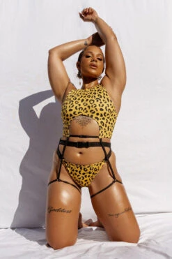 CXIX Buckle Up Bottoms - Yellow Leopard -Pole Dance Clothing & Shoes Shop 20 09 24CreaturesofXIX 111