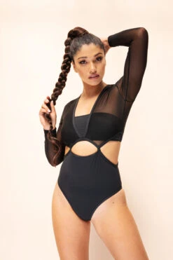 Lunalae Diana Bodysuit - Recycled Black 17 Lunalae Diana Bodysuit - Recycled Black -Pole Dance Clothing & Shoes Shop 2021101 LunaLae1659