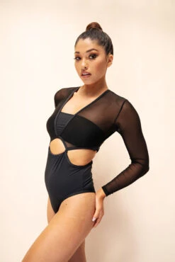 Lunalae Diana Bodysuit - Recycled Black 14 Lunalae Diana Bodysuit - Recycled Black -Pole Dance Clothing & Shoes Shop 2021101 LunaLae1663