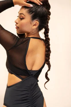 Lunalae Diana Bodysuit - Recycled Black 16 Lunalae Diana Bodysuit - Recycled Black -Pole Dance Clothing & Shoes Shop 2021101 LunaLae1684