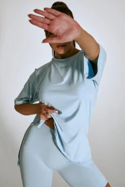 CXIX LuxLounge Biker Shorts - Baby Blue -Pole Dance Clothing & Shoes Shop 21 04 22Creatures 103