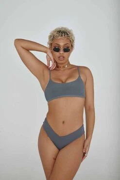 CXIX The Hills Top - Ribbed Dark Grey -Pole Dance Clothing & Shoes Shop 21 08 06CreaturesEdits 324