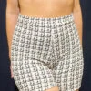 Rolling Alpha Biker Shorts - Tweed