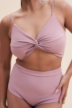 Lunalae High Waist Shorts - Ribbed Blush Taupe 7 Lunalae High Waist Shorts - Ribbed Blush Taupe -Pole Dance Clothing & Shoes Shop 221011 LunaLae 03 0144