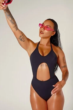 CXIX Dollhaus Halter Bodysuit - Black -Pole Dance Clothing & Shoes Shop 23 01 03CXIX 4341