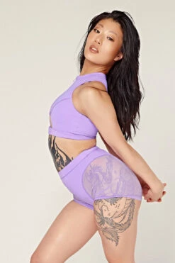 CXIX Dollhaus Mesh Biker Shorts - Purple 8 CXIX Dollhaus Mesh Biker Shorts - Purple -Pole Dance Clothing & Shoes Shop 23 01 03CXIX 9391 1