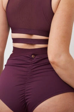 Lunalae Naomi Scoop Neck Top - Recycled Mulberry -Pole Dance Clothing & Shoes Shop 230329 LUNALAE 10 0531