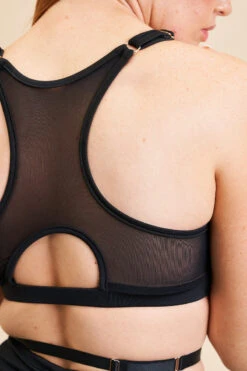 Lunalae Sadie Racer Back Top - Recycled Black -Pole Dance Clothing & Shoes Shop 230329 LUNALAE 29 1113
