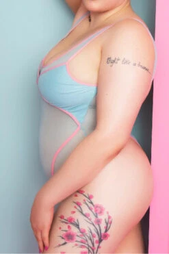 Rolling Vertigo Bodysuit - Blue/Pink 9 Rolling Vertigo Bodysuit - Blue/Pink -Pole Dance Clothing & Shoes Shop 23 10 6 647 Klinger20azul20lado