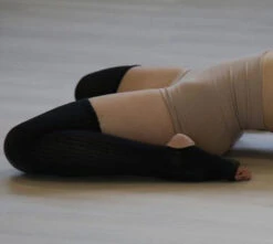 Rolling Cotton Original Thigh High Leg Warmers With Stirrups - Black -Pole Dance Clothing & Shoes Shop 29