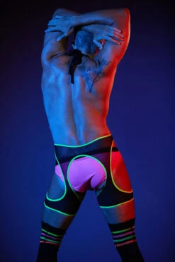 Rolling Peek-A-Boo Harness - Neon -Pole Dance Clothing & Shoes Shop 2RollingNeon40