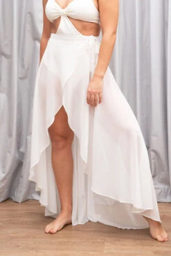 Lunalae High Waist Wrap Dance Skirt - White -Pole Dance Clothing & Shoes Shop 3 bd18062d ac59 4016 8ff1 0952e8695591