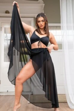 Lunalae High Waist Wrap Dance Skirt - Black -Pole Dance Clothing & Shoes Shop 5 4e0c5600 06a5 4bf4 94e4 53bec73f21ca