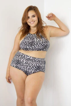 Lunalae High Waist Shorts - Grey Leopard 11 Lunalae High Waist Shorts - Grey Leopard -Pole Dance Clothing & Shoes Shop 6R7A7619