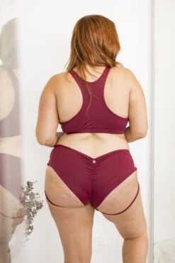 Lunalae Lure You Low-Rise Garter Shorts - Wine -Pole Dance Clothing & Shoes Shop 6R7A8628 0c06780d c3a6 4da0 96ec 00a59acf931d