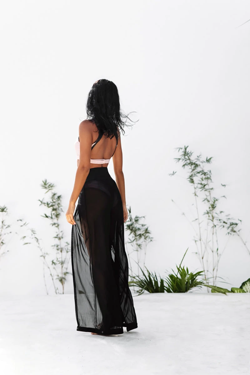 CXIX Snatched Mesh Make Moves Pants - Black 2 CXIX Snatched Mesh Make Moves Pants - Black - Image 2