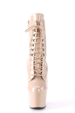 Pleaser USA Adore-1020 7inch Pleaser Boots - Patent Beige -Pole Dance Clothing & Shoes Shop ADORE 1020 ND M01