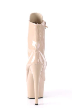 Pleaser USA Adore-1020 7inch Pleaser Boots - Patent Beige -Pole Dance Clothing & Shoes Shop ADORE 1020 ND M09