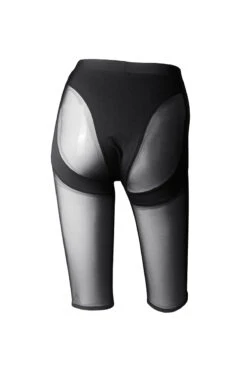 Hamade Activewear Mesh Garter Style Cycling Shorts - Black -Pole Dance Clothing & Shoes Shop AW07 2