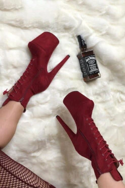 Hella Heels BabyDoll 8inch Boots - Dark Red 12 Hella Heels BabyDoll 8inch Boots - Dark Red -Pole Dance Clothing & Shoes Shop BDDarkRed8inch2