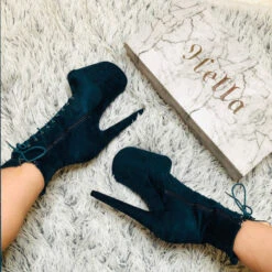 Hella Heels BabyDoll 8inch Boots - Teal 11 Hella Heels BabyDoll 8inch Boots - Teal -Pole Dance Clothing & Shoes Shop BD Teal 8 Inch 6