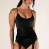CXIX Baddies Garter Bodysuit - Onyx