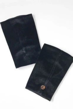 Lunalae Shoe Covers - Black Crushed Velvet