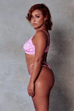 CXIX 119 Bralette - Pink Print -Pole Dance Clothing & Shoes Shop Bralette Pink Streetwear Fashion Pole CXIX 1c2417ef b981 4890 8267 6a490ad840b6