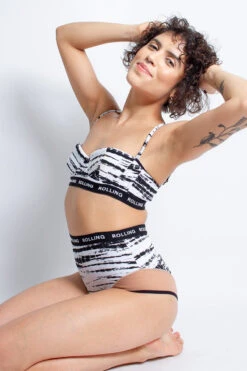 Rolling Alpha High Waisted Hot Pants - Zebra -Pole Dance Clothing & Shoes Shop Copiade MG 7168