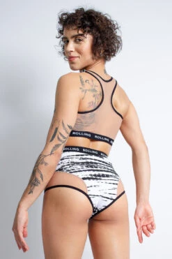 Rolling Alpha High Waisted Hot Pants - Zebra