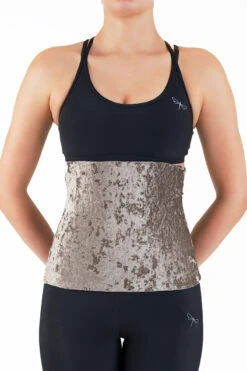 Dragonfly Back Warmer - Velvet Stone -Pole Dance Clothing & Shoes Shop DF Velvet Backwarmer stone