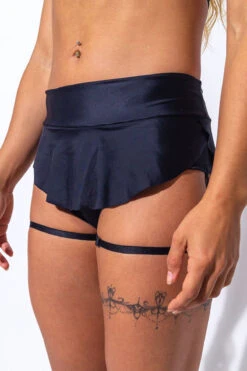 Sorte Diva Secret Skirt Bottoms - Black -Pole Dance Clothing & Shoes Shop DIVASECRET 4 1