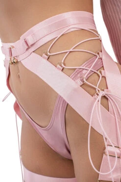Naughty Thoughts XXX Rated Suspender - Pink 11 Naughty Thoughts XXX Rated Suspender - Pink -Pole Dance Clothing & Shoes Shop DL 09048copy