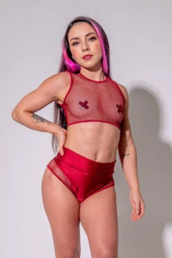 Sorte Feeling Myself Bottoms - Red 7 Sorte Feeling Myself Bottoms - Red -Pole Dance Clothing & Shoes Shop DSC05160 1