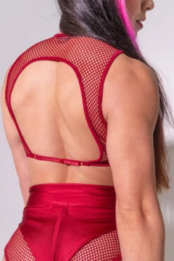 Sorte Feeling Myself Top - Red -Pole Dance Clothing & Shoes Shop DSC05171