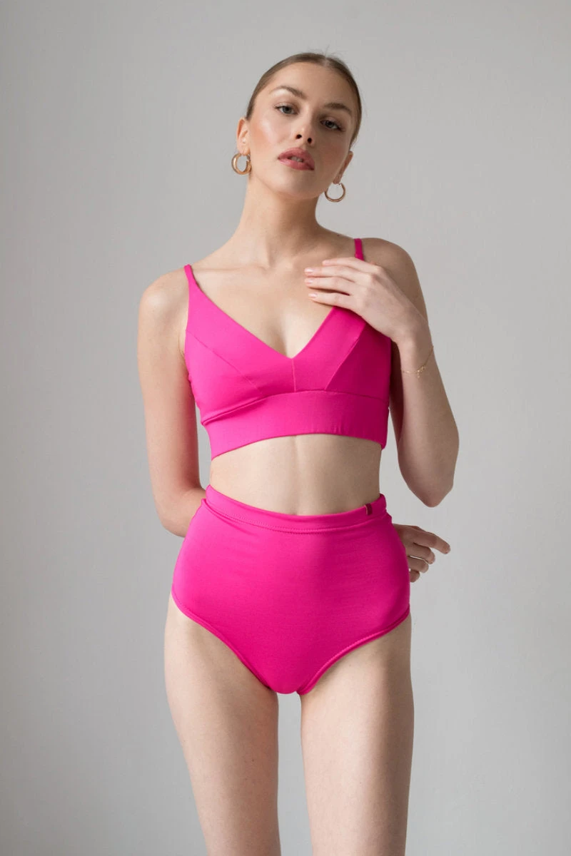 Pole Addict Scrunch Butt Basic High Waist Shorts - Neon Pink 4 Pole Addict Scrunch Butt Basic High Waist Shorts - Neon Pink - Image 4