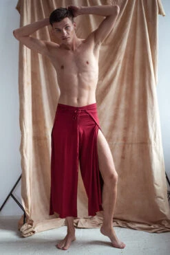 Sway Namasway Pants - Burgundy -Pole Dance Clothing & Shoes Shop DSC 6987