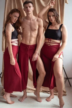 Sway Namasway Pants - Burgundy -Pole Dance Clothing & Shoes Shop DSC 7014