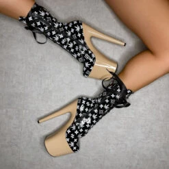 Hella Heels Branded 8inch Boots - Black/Sand 11 Hella Heels Branded 8inch Boots - Black/Sand -Pole Dance Clothing & Shoes Shop EmpireKicksBrandedblack sand8inchpoledanceboot 1