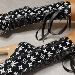 Hella Heels Branded 8inch Boots - Black/Sand 14 Hella Heels Branded 8inch Boots - Black/Sand -Pole Dance Clothing & Shoes Shop EmpireKicksBrandedblack sand8inchpoledanceboot 6