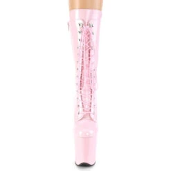 Pleaser USA Flamingo-1050 8inch Pleaser Boots - Patent Baby Pink -Pole Dance Clothing & Shoes Shop FLAMINGO 1050 BP M01