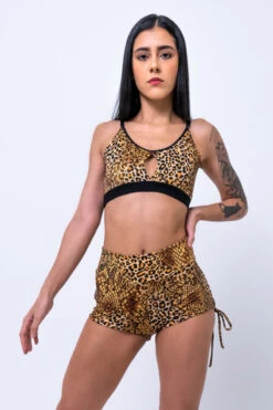 Sorte Full Moon Bottoms - Snake-Leopard -Pole Dance Clothing & Shoes Shop FULLMOON18