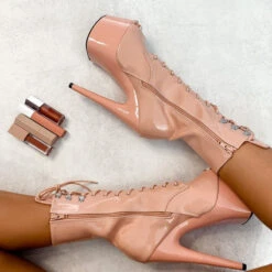 Hella Heels LipKit Open Toe 7inch Boots - Dream On -Pole Dance Clothing & Shoes Shop File 004 Edit e66b6772 9620 45a2 94f7 ea279906d10b