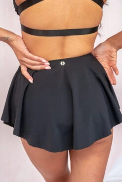 Lunalae Free Flow High Waist Shorts - Black 6 Lunalae Free Flow High Waist Shorts - Black -Pole Dance Clothing & Shoes Shop FreeFlowShorts2