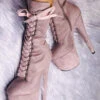 Hella Heels High BabyDoll 7inch Boots - Lilac Mink