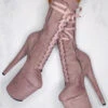 Hella Heels High BabyDoll 8inch Boots - Lilac Mink