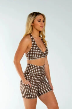 AMBR Designs Eco Biker Shorts - Gingham -Pole Dance Clothing & Shoes Shop IMG 0171 2 1500x 6ba99cb6 69eb 477d 8528 7ddf81e3f7c6